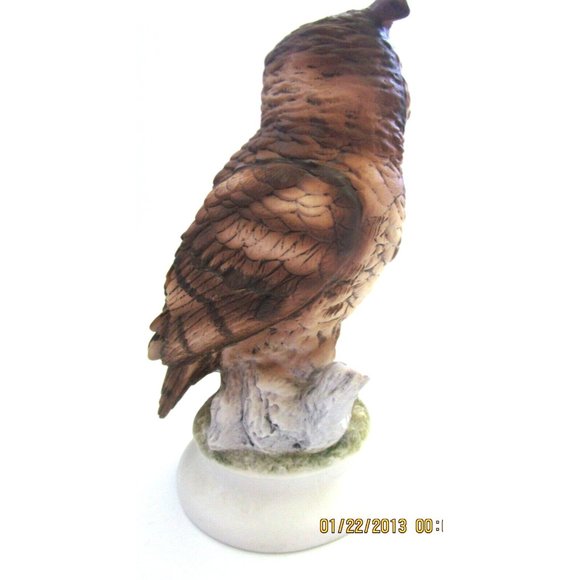 Lefton China Hand Painted Porcelain Bisque Owl Figurine  KW866 - Japan Excl. Tag - Picture 4 of 9